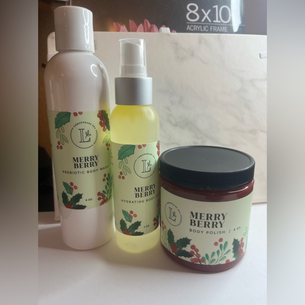 Lemongrass spa berry merry set